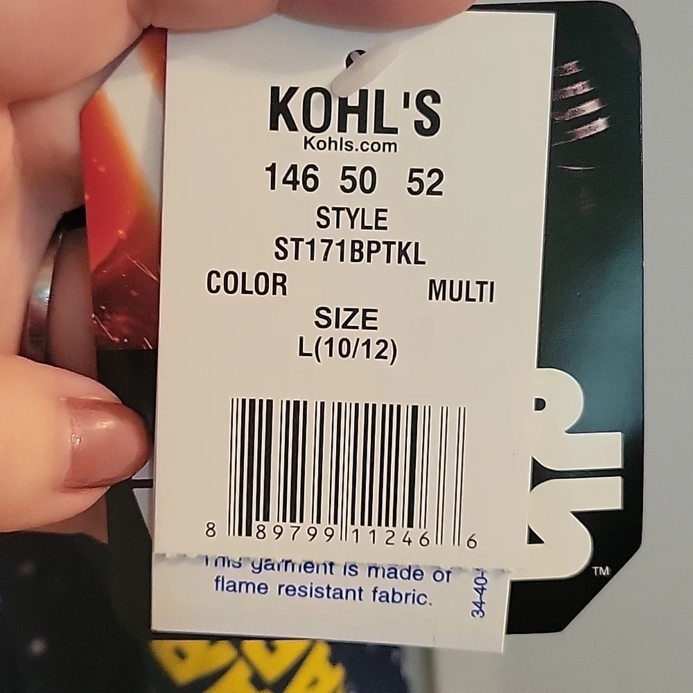Star wars blue pajama pants large 10-12